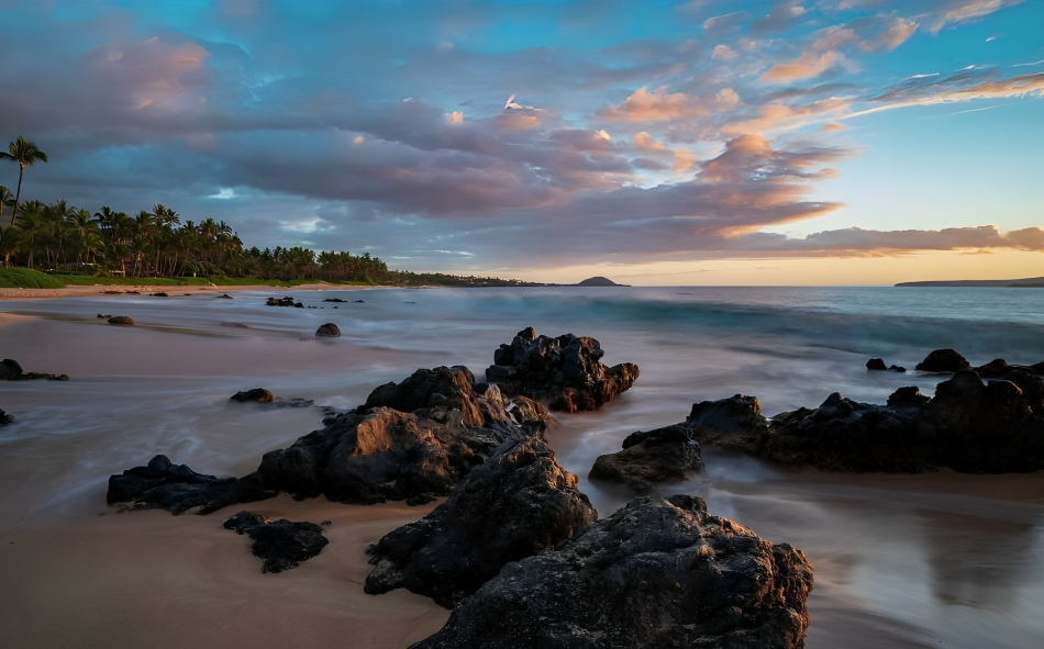 Keawakapu Beach shoreline between Kihei and Wailea Maui